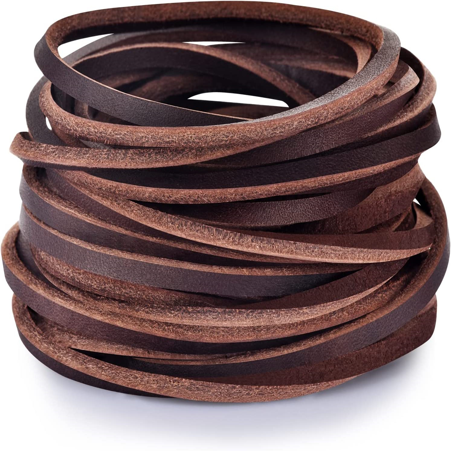 Flat Genuine Leather Cord Strip Cord Braiding String Jewelry - Temu Canada