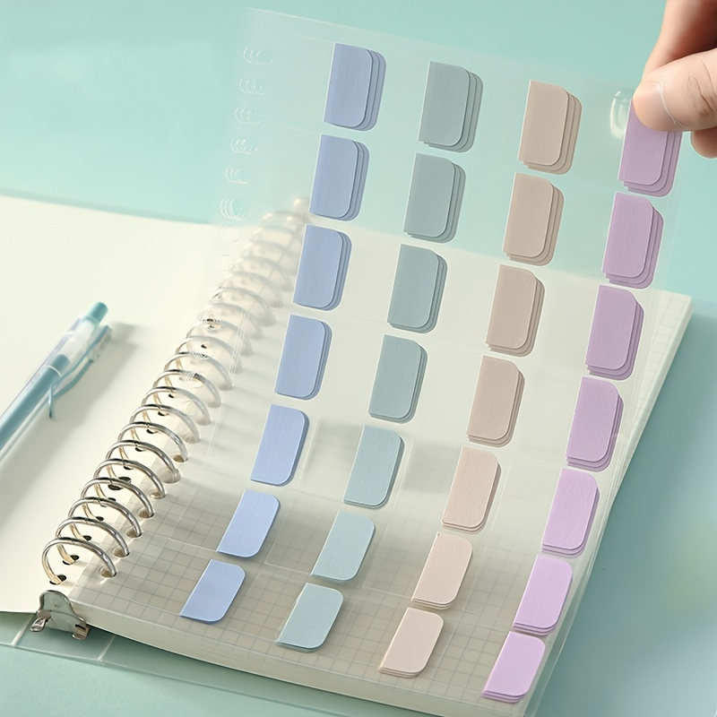 

Minimalistic Pastel-colored Writable Loose-leaf Index Tabs, A5 Size, 2sheets, 56pcs