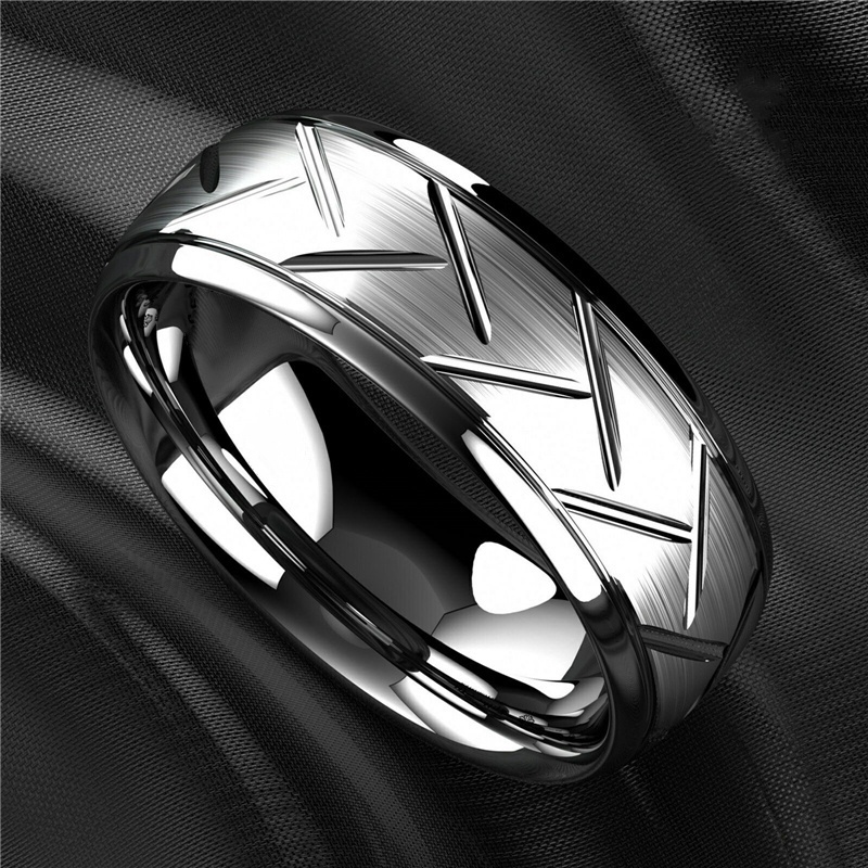 Luxury High Quality Black Titanium Steel Ring Fashion Simple - Temu