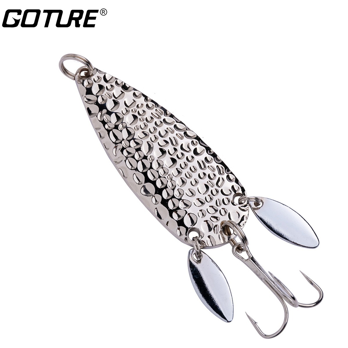* 1pc Spinning Jig Fishing Spoon Lure Zinc Alloy Body Fishing Accessories,  24g/0.85oz