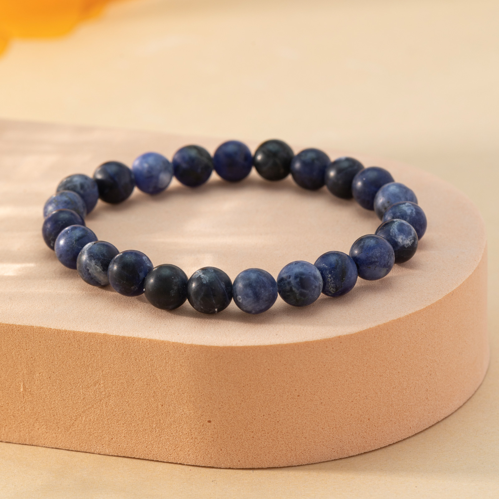 Natural Matte Sodalite Beads, Blue Matte Gemstone Beads, Stone