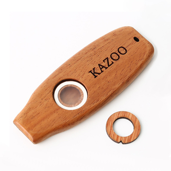 Mahogany Wood Kazoo Wooden Kazoo Flute Musical Instrument