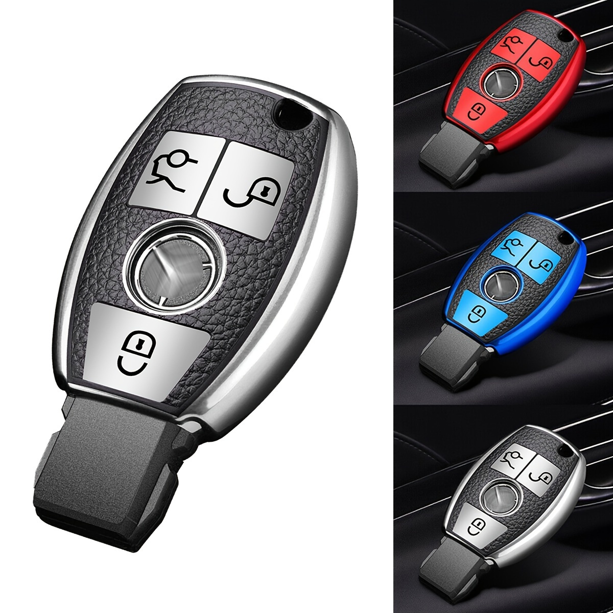 Leather key fob cover case fit for Toyota T3 remote key, 19,95 €