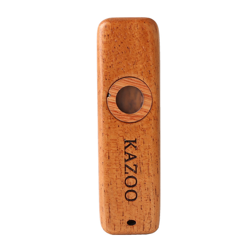 Mahogany Wood Kazoo Wooden Kazoo Flute Musical Instrument