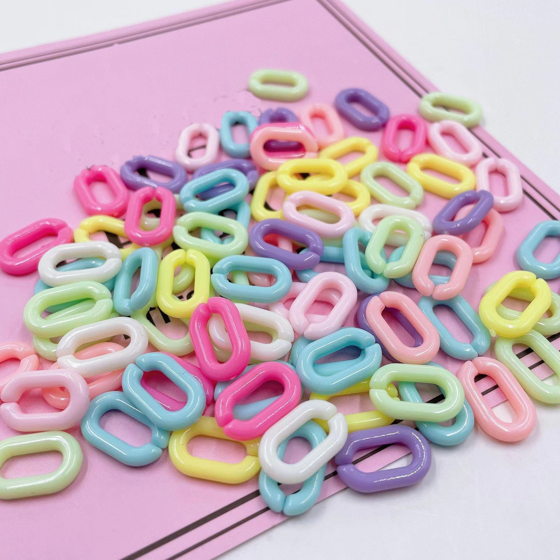 Image of Diy Chain Accessories Acrylic -shaped Assemblable Chain