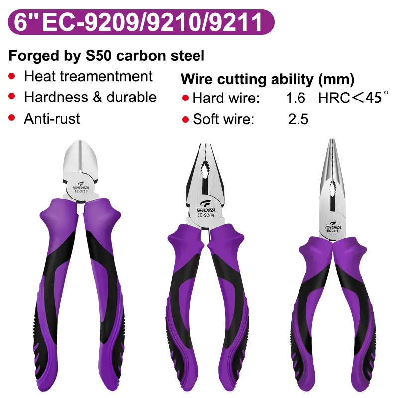 6 Inch High-Leverage Bent&Curved Needle Nose Pliers with Wire Cutter -  China Cutting Tools, China Combination