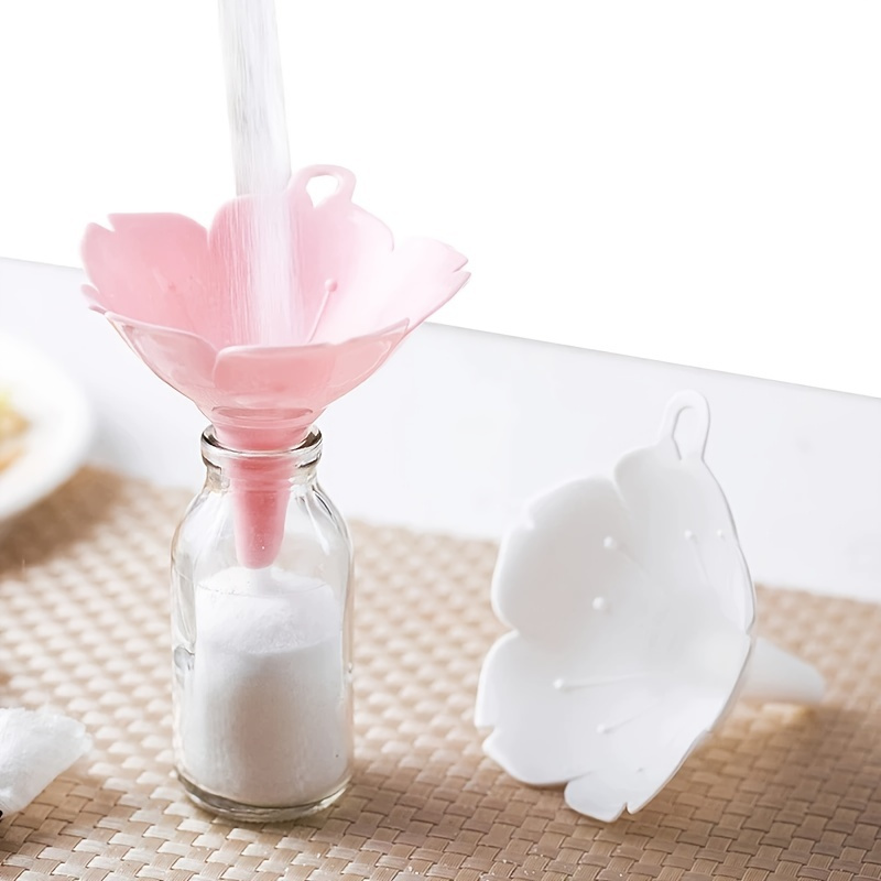 

2pcs, Cherry Blossom Funnels, Flower Shaped Funnels, For Kitchen Use, Filling Bottles And Cooking, Kitchen Gadgets, Kitchen Stuff, Kitchen Accessories, Home Kitchen Items