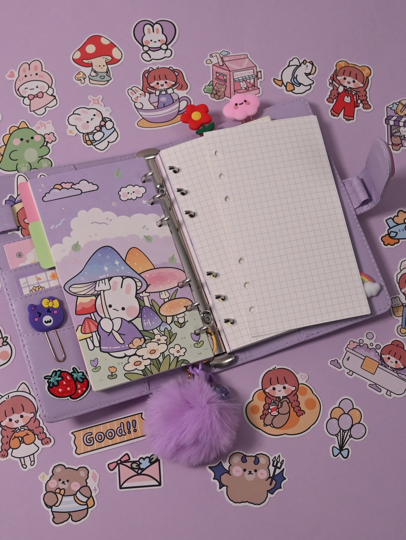 Ziyi Miss Aki Journal Cute Notebook Planner With Free - Temu