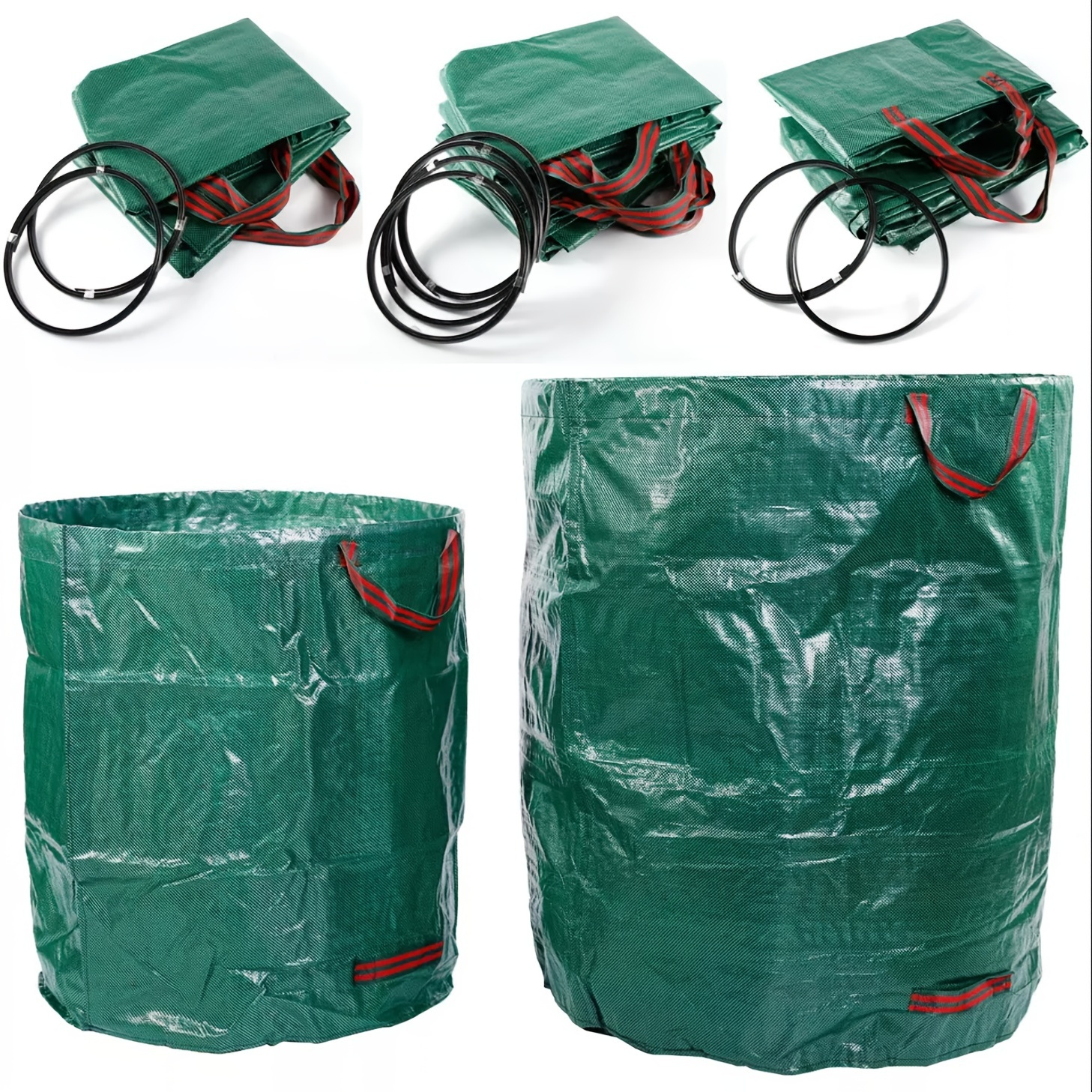 2 X 150L Garden Waste Bags - Heavy Duty Large Refuse Storage Sacks