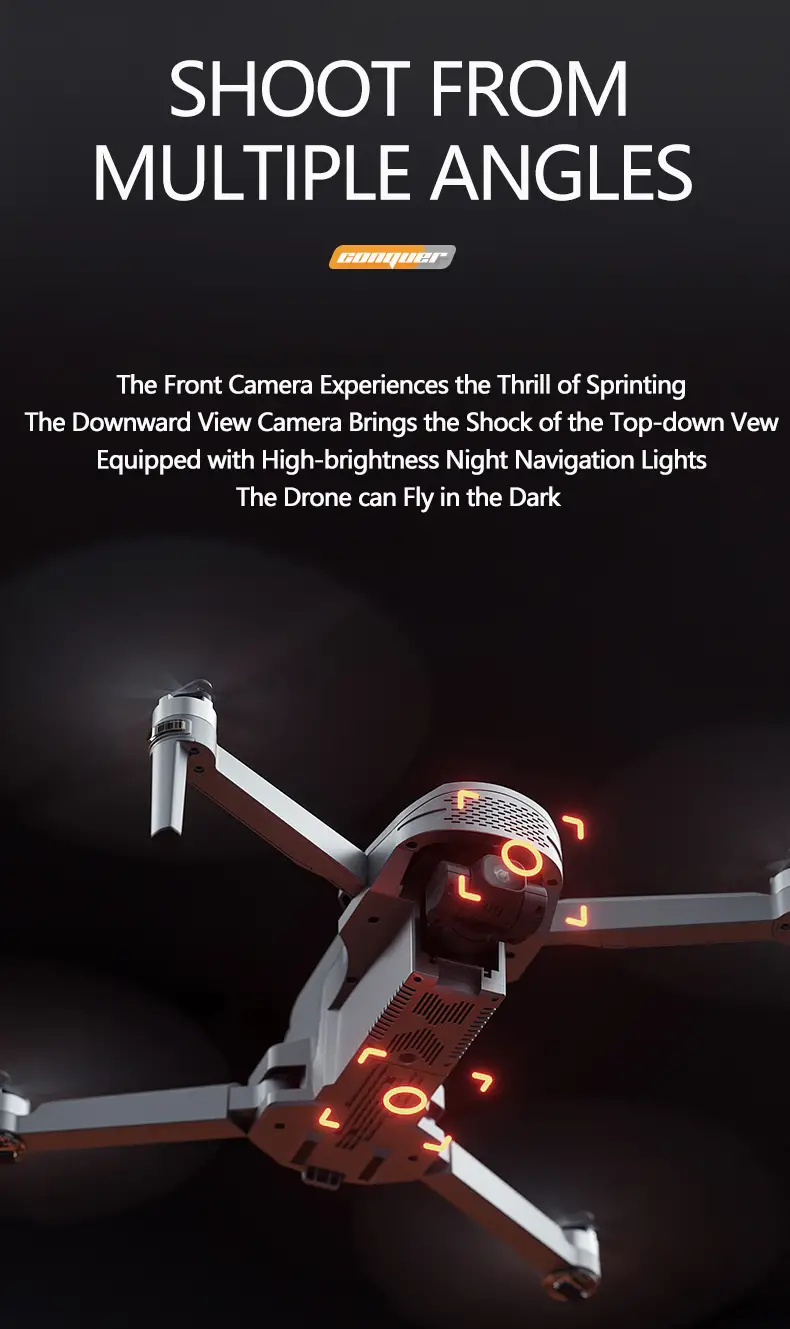 3 axis stabilizing gimbal drone obstacle avoidance 4k eis aerial photography hd image transmission gps optical flow positioning large battery capacity long distance flight details 12