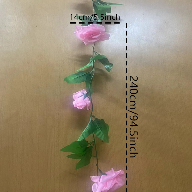 Artificial Roses Ivy Fake Flowers Greenery Vine Flowers Vine Temu