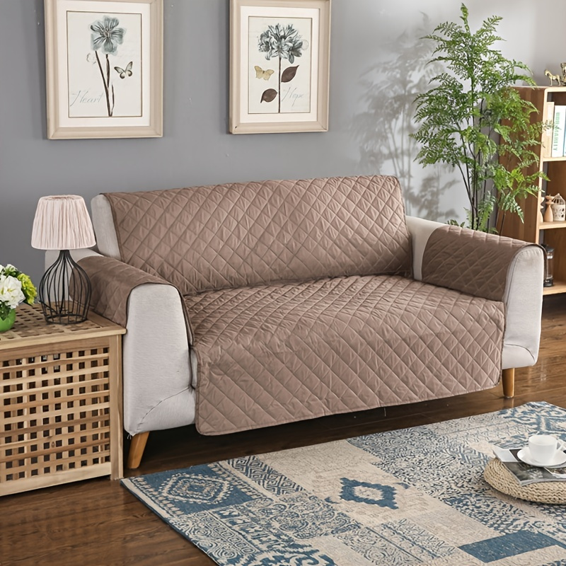 1pc Sofa Slipcovers Couch Covers For 2 Cushion Couch Waterproof Anti