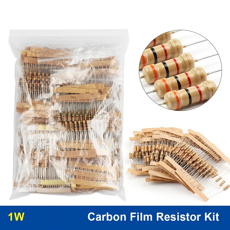 300pcs 1w Carbon Film Resistor Rang Assortment Kit Set - Temu New Zealand