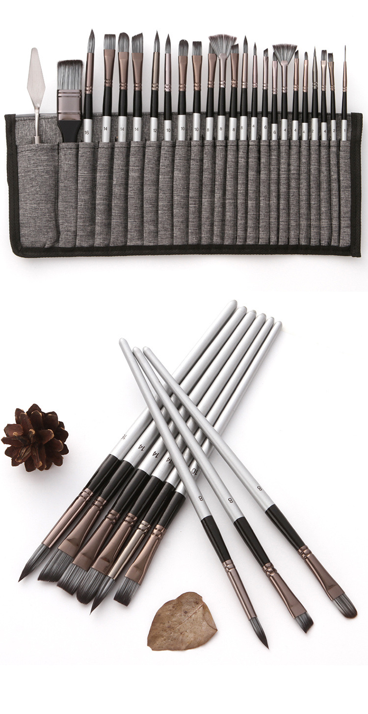 Paint Brush Set Enhanced Synthetic Brush Set Temu