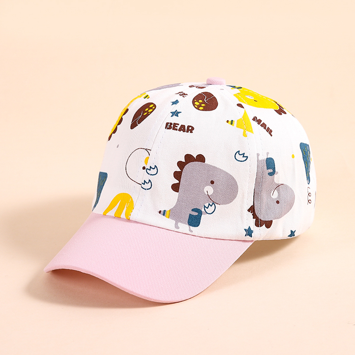 Dinosaur Printed Toddler Baseball Hat Sun Hat Baby Cap Boys Girls