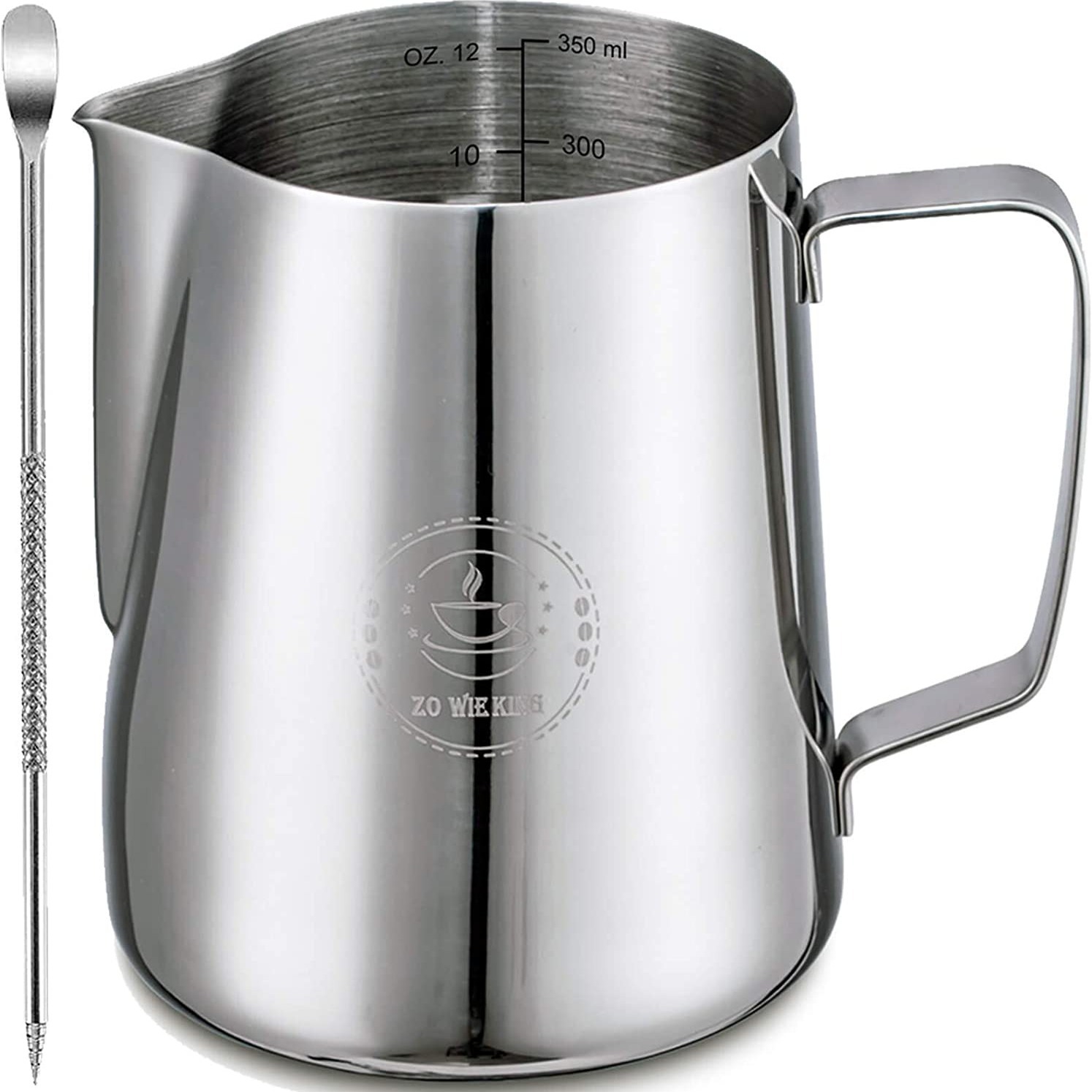 Steaming & Frothing Milk Pitcher Stainless GREEN