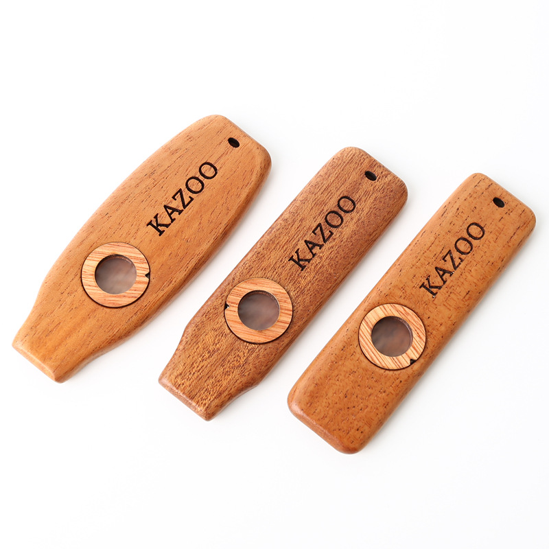 Mahogany Wood Kazoo Wooden Kazoo Flute Musical Instrument