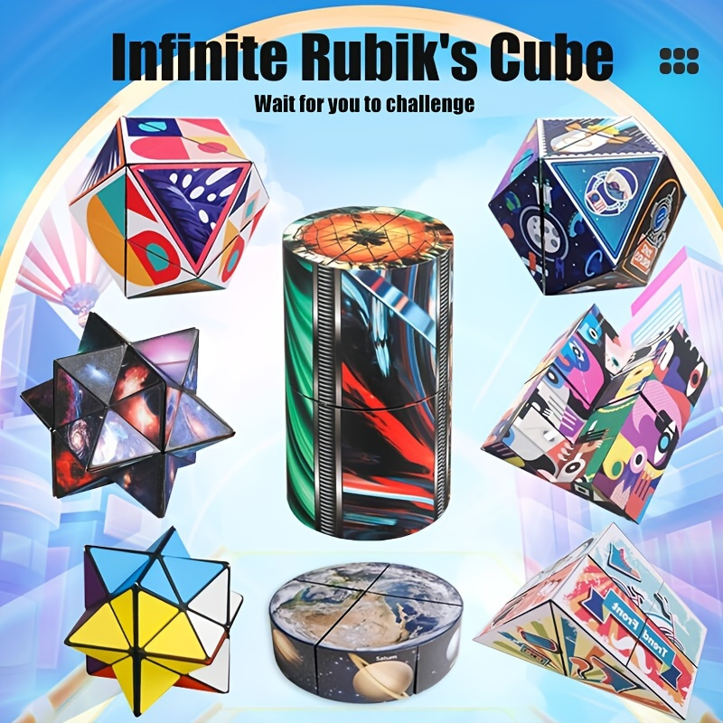 Acheter Fidget Infinity Cube Toy, jouets de gadgets de cube infini en métal  en alliage d'aluminium pour adultes, cube magique pour soulager l'anxiété  et le stress