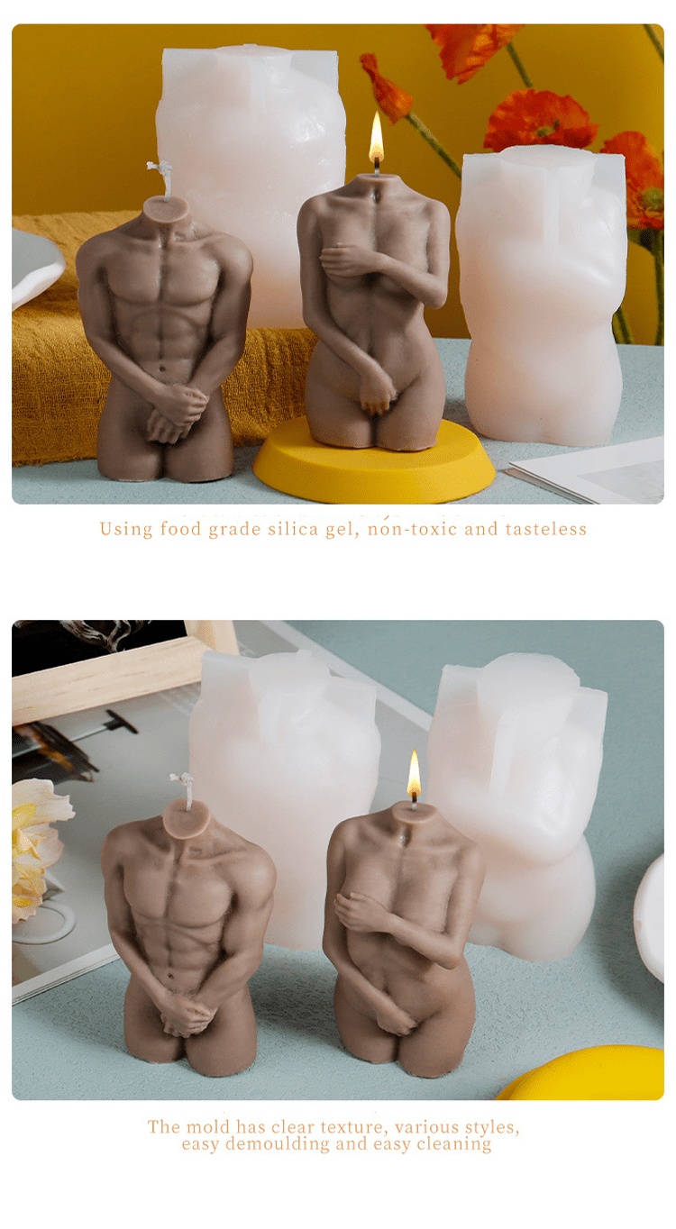 3d Body Shape Silicone Mold Naked Women Body Shape Candle - Temu Belgium