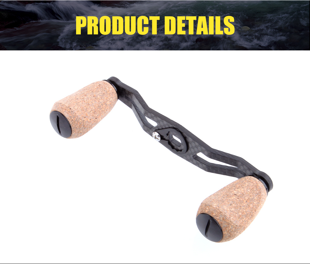 1pc Fishing Reel Handle Carbon Fiber With Cork Knob For Shimano Abu  Baitcasting Hole Size 7*4/8*5mm Length 105mm, Check Out Today's Deals Now