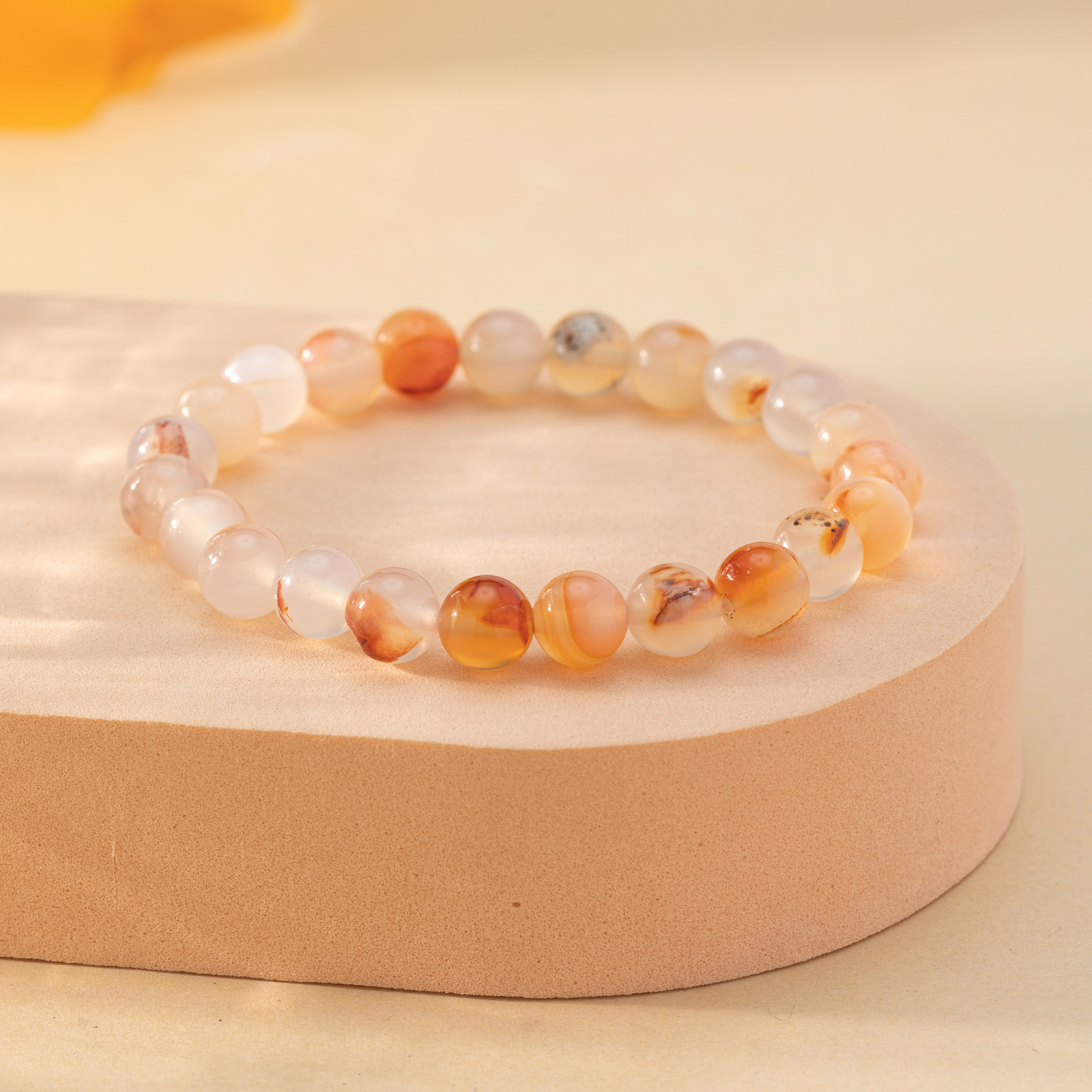 Elastic Healing Stone Beaded Bracelet - Temu