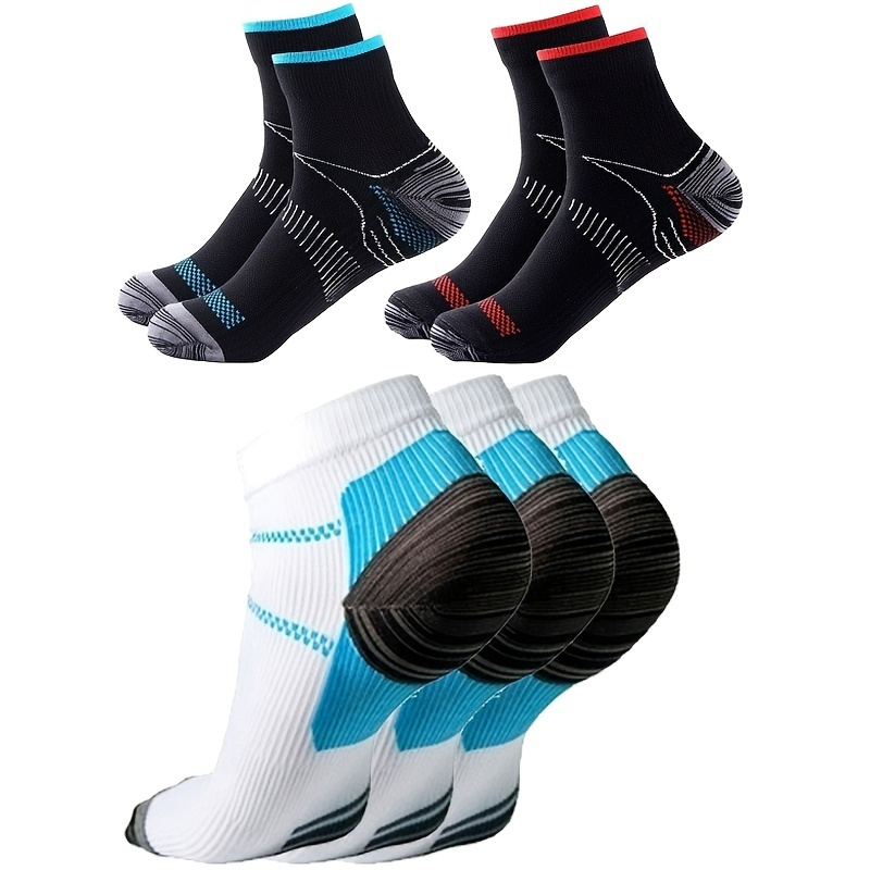 

1pair Compression Athletic Socks, Breathable Deodorant Socks For Men Women