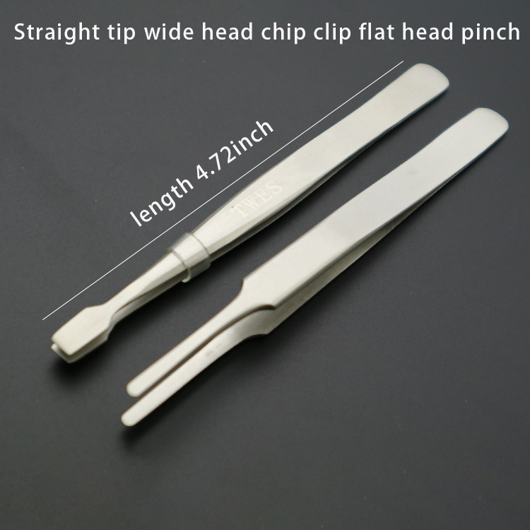 Plastic Tweezers 35 Straight, Flat Tips