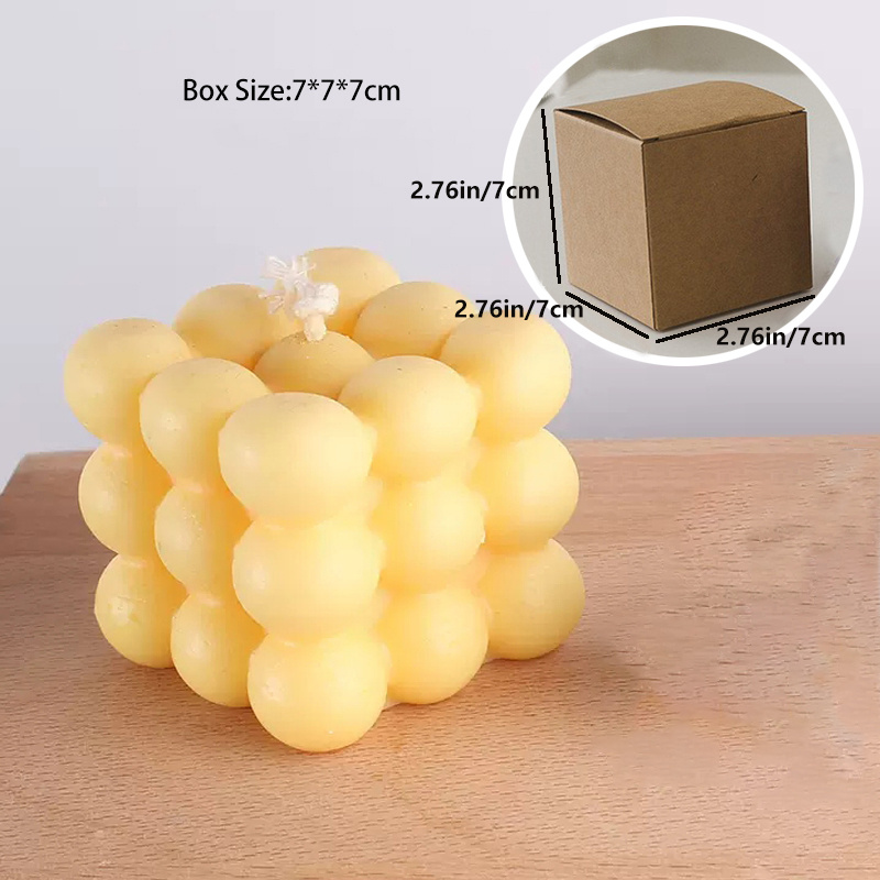 Bubble Cube Candle Decorative Candles Soy Wax Scented Candle - Temu