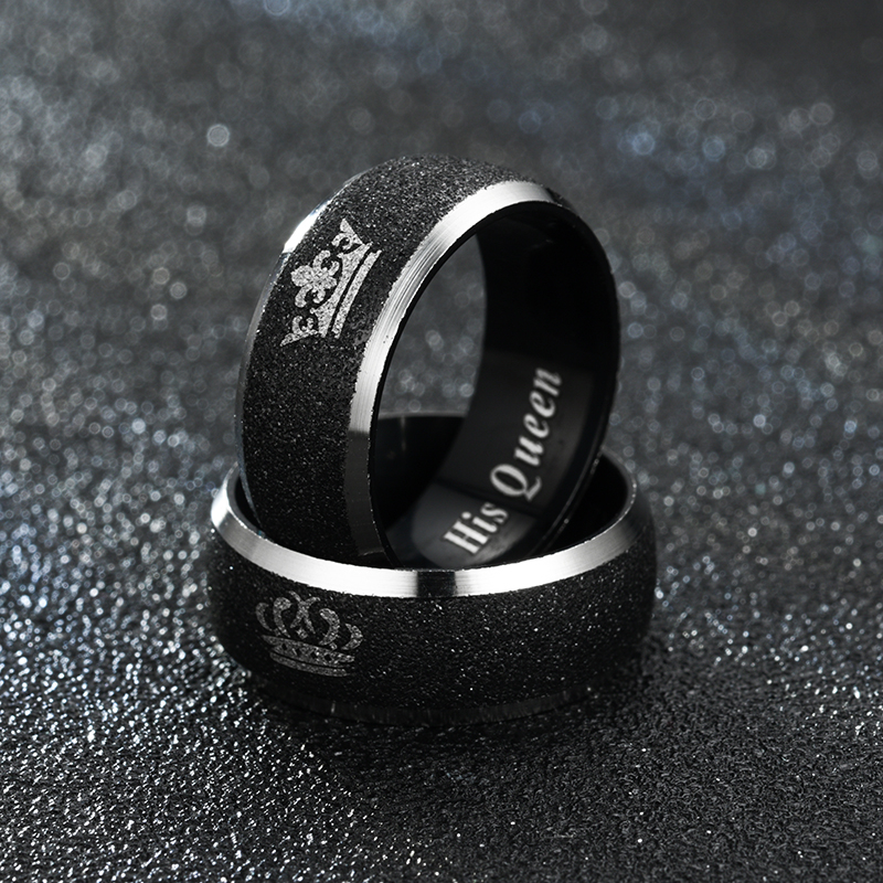 His and clearance hers black rings