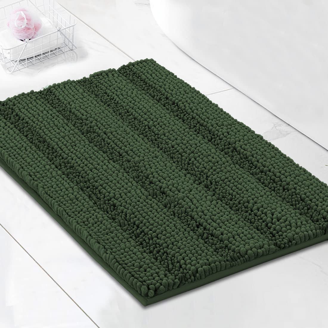 Loden Color Bath Mat Soft Shaggy Bathroom Rugs Non slip - Temu