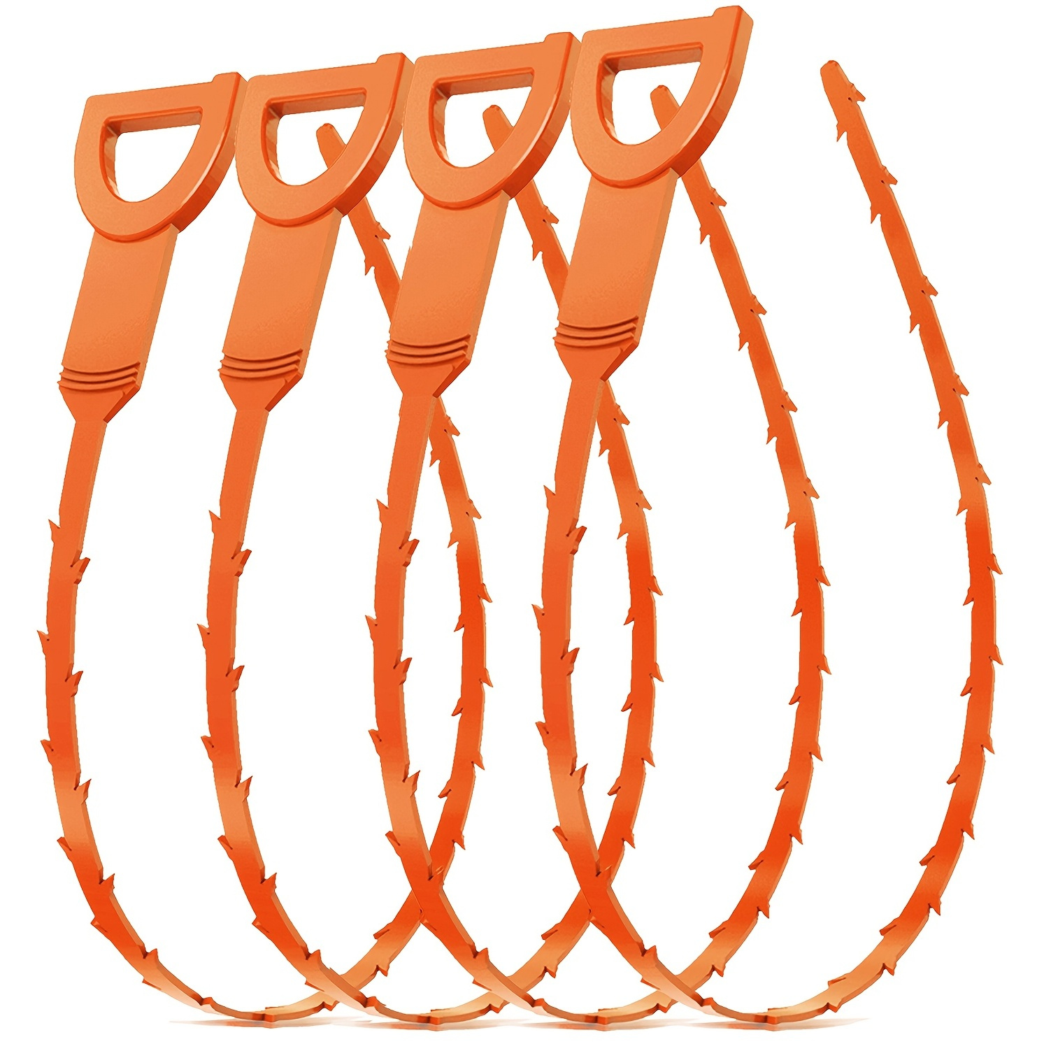 Vastar 5 Pack 19.6 Inch Drain Snake Hair Drain Clog Remover Cleaning Tool