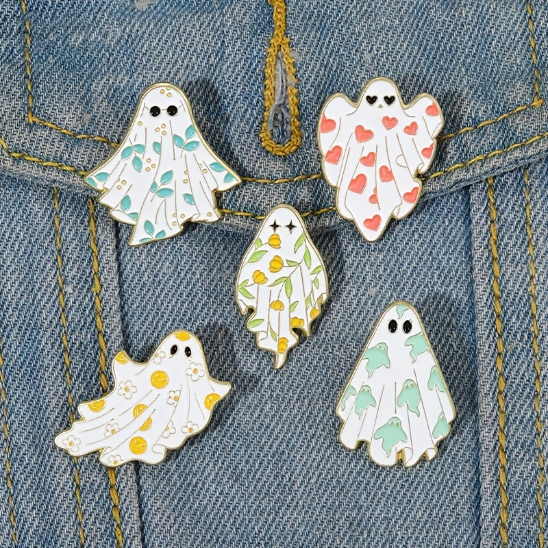 

Boo-tiful Enamel Pin Ghost Brooch Lapel Badge Cartoon Funny Jewelry Gift Holiday Style