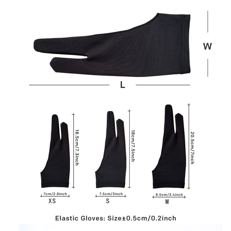 1pc Art Glove, Used For Drawing On Tablet Computers With A Free Size Art  Glove, With Two Fingers For Drawing Graphics, Suitable For Right Or Left  Hand