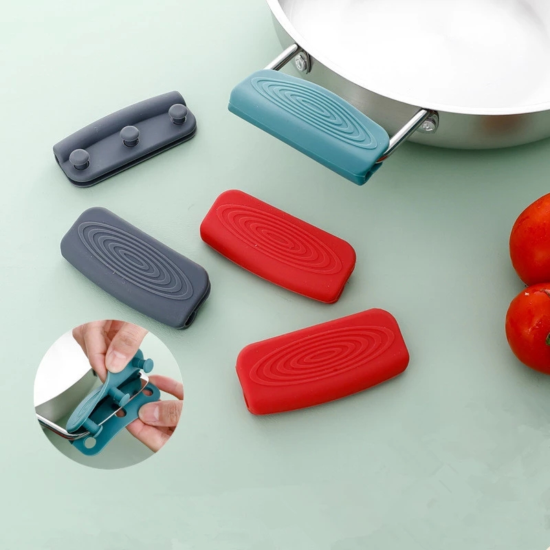 Silicone Hot Handle Holder Cover Set Assist Pan Handle Sleeve