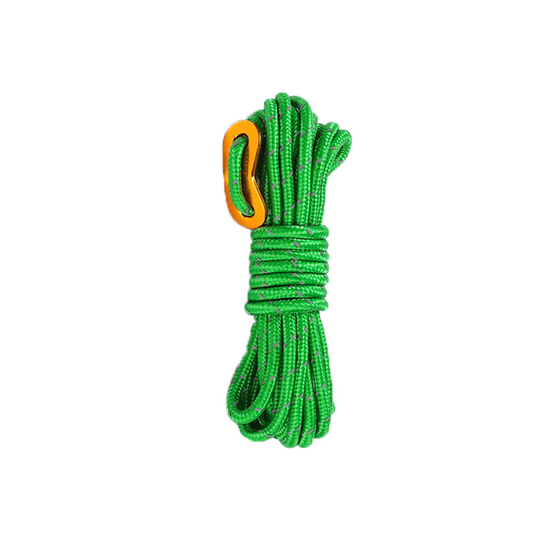 Orange Braided Rope Magnet Fishing Rope Nylon Strap Outdoor