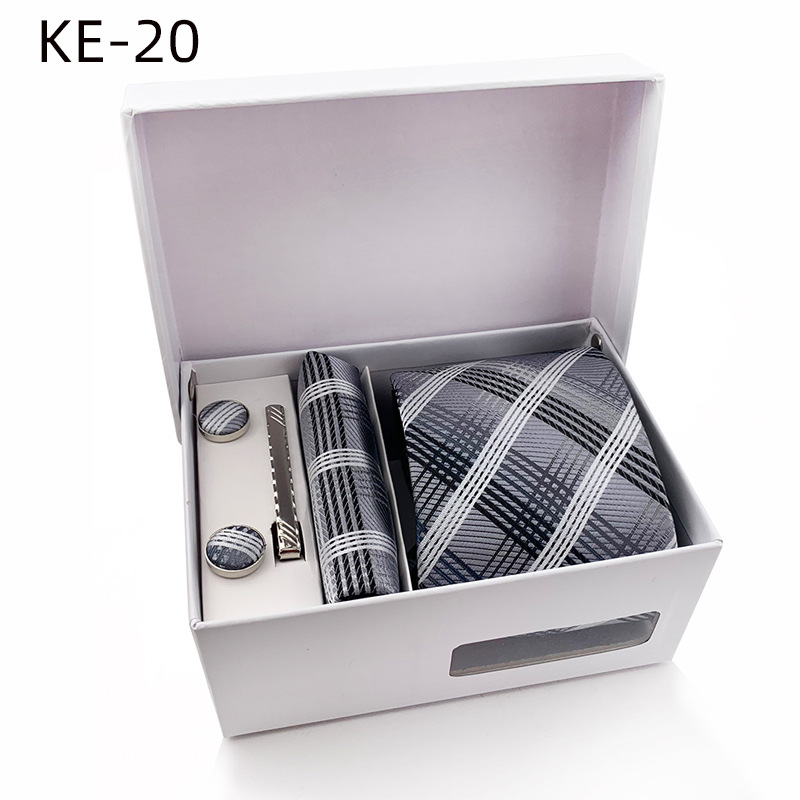 Formal Plaid Classic Mens Tie For Men Gift Box Set - Jewelry