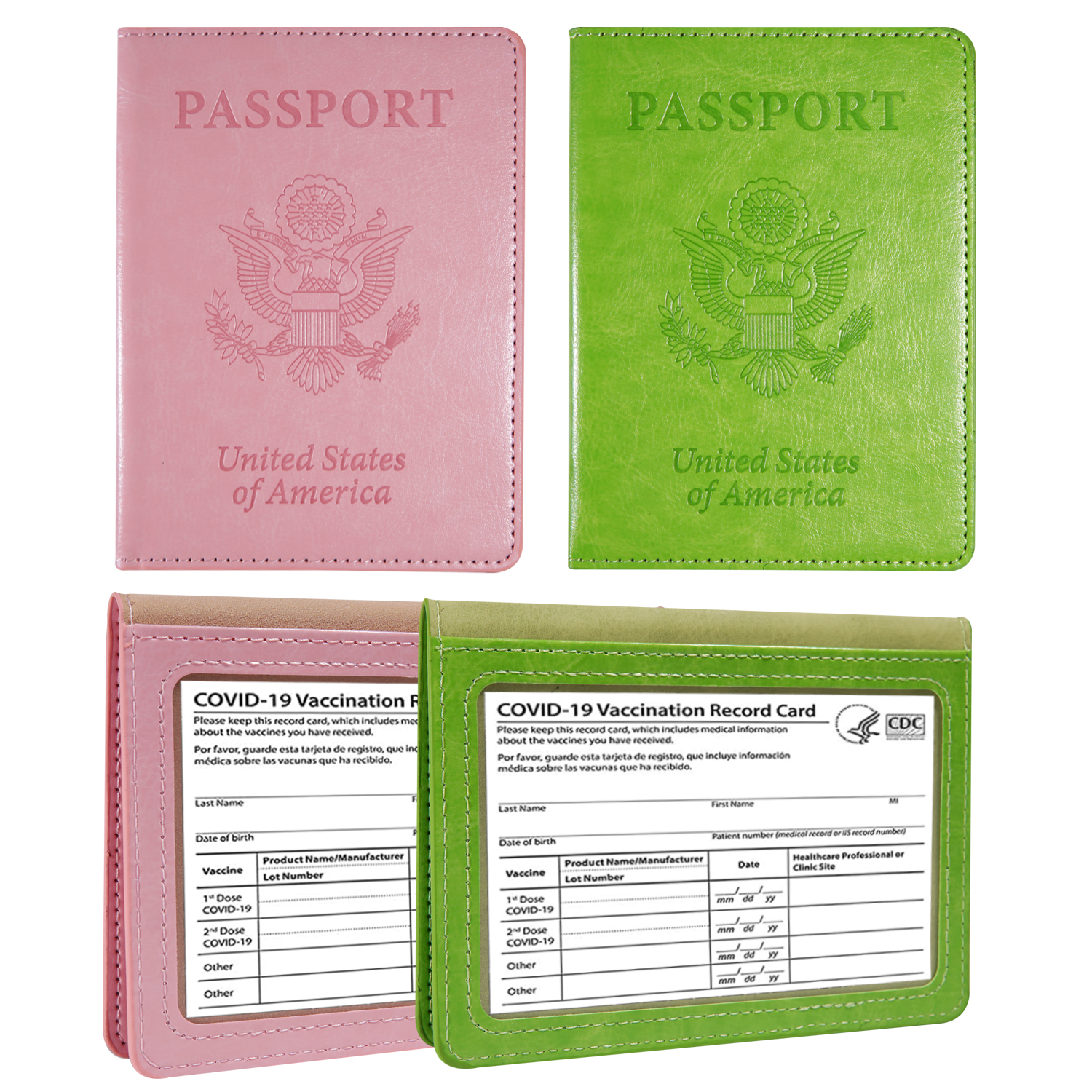 Passport Holder Travel Bag Passport And Vaccine Card Holder Combo Slim  Travel Accessories Passport Wallet For Unisex Leather Passport Cover  Protector With Waterproof Vaccine Card Slot - Temu