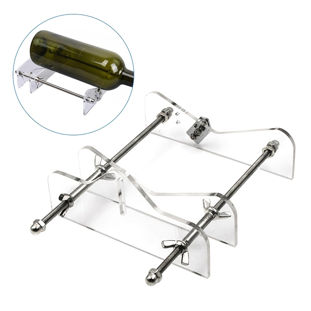 Glass Bottle Cutter, A-COMB Round Wine Bottle Cutting Machine, Glass Cutter  Kit for All Shapes, DIY Craft Tools for Glass Cutter Kit with Safety Gloves  and Accessories : : Office Products