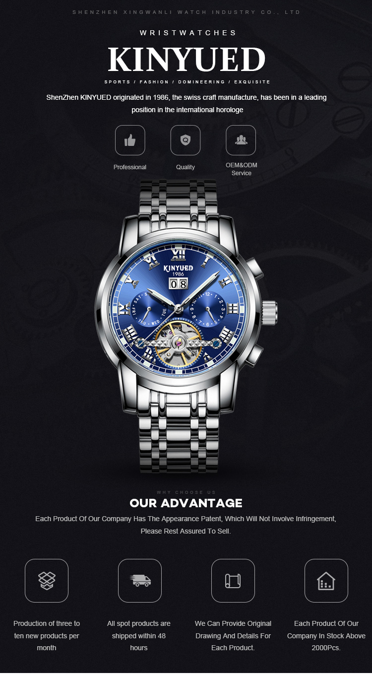 SEWOR Skelett Taschenuhr Gold - Mechanische Automatikuhr Mit Metallkette