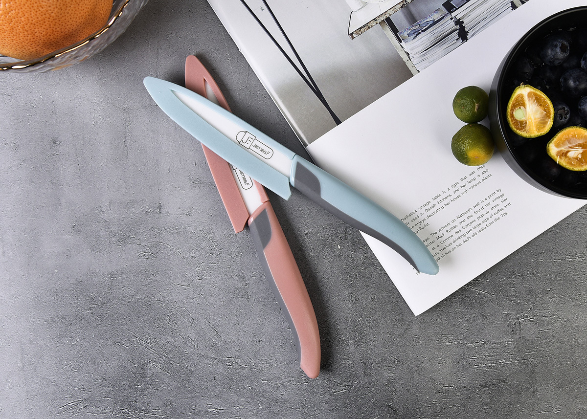 Ceramic Paring Knife, Zirconia Blade With Sheath Cover, Ceramic Blade Easy  To Hold The Handle, Fruit And Vegetables Paring Knife, Kitchen Tools - Temu