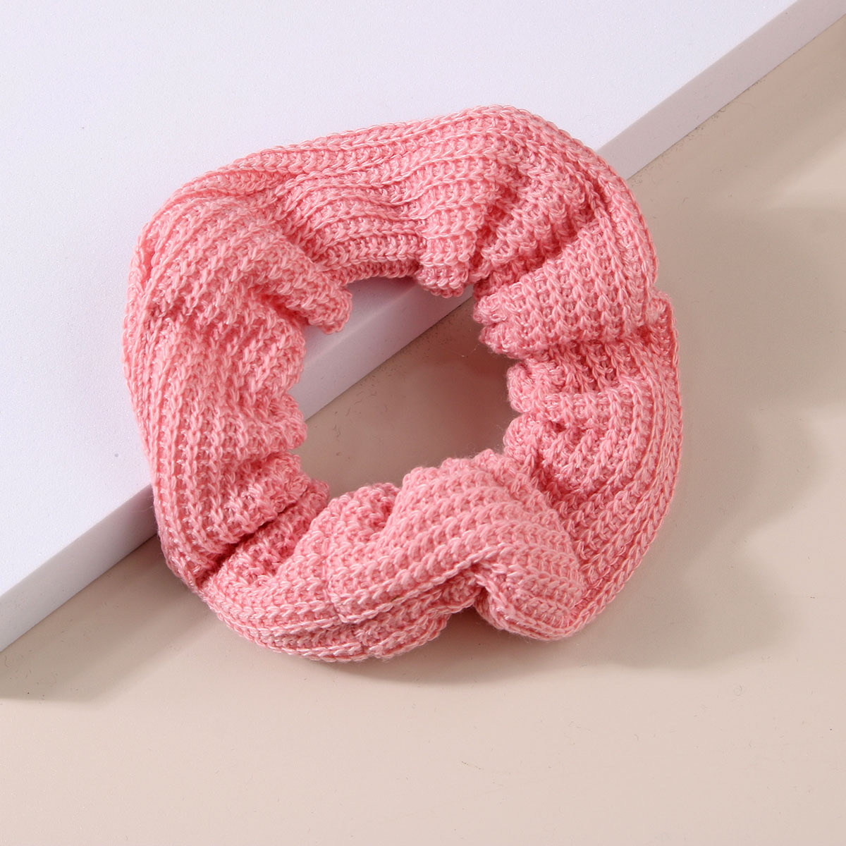 Knit Scrunchies Candy Hair Ties Elastic Ponytail Holders