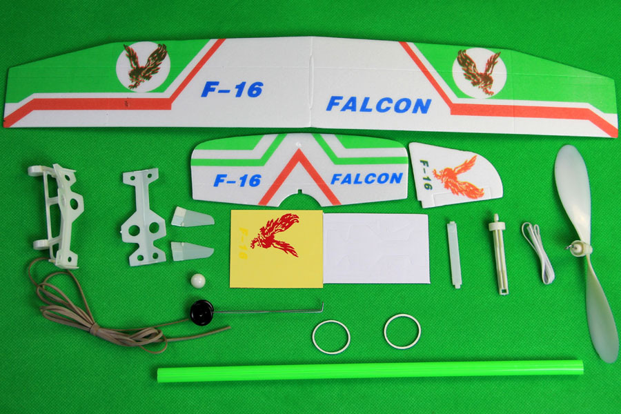 Diy F16 Rubber Band Power Glider Model Airplane Kit An Educational