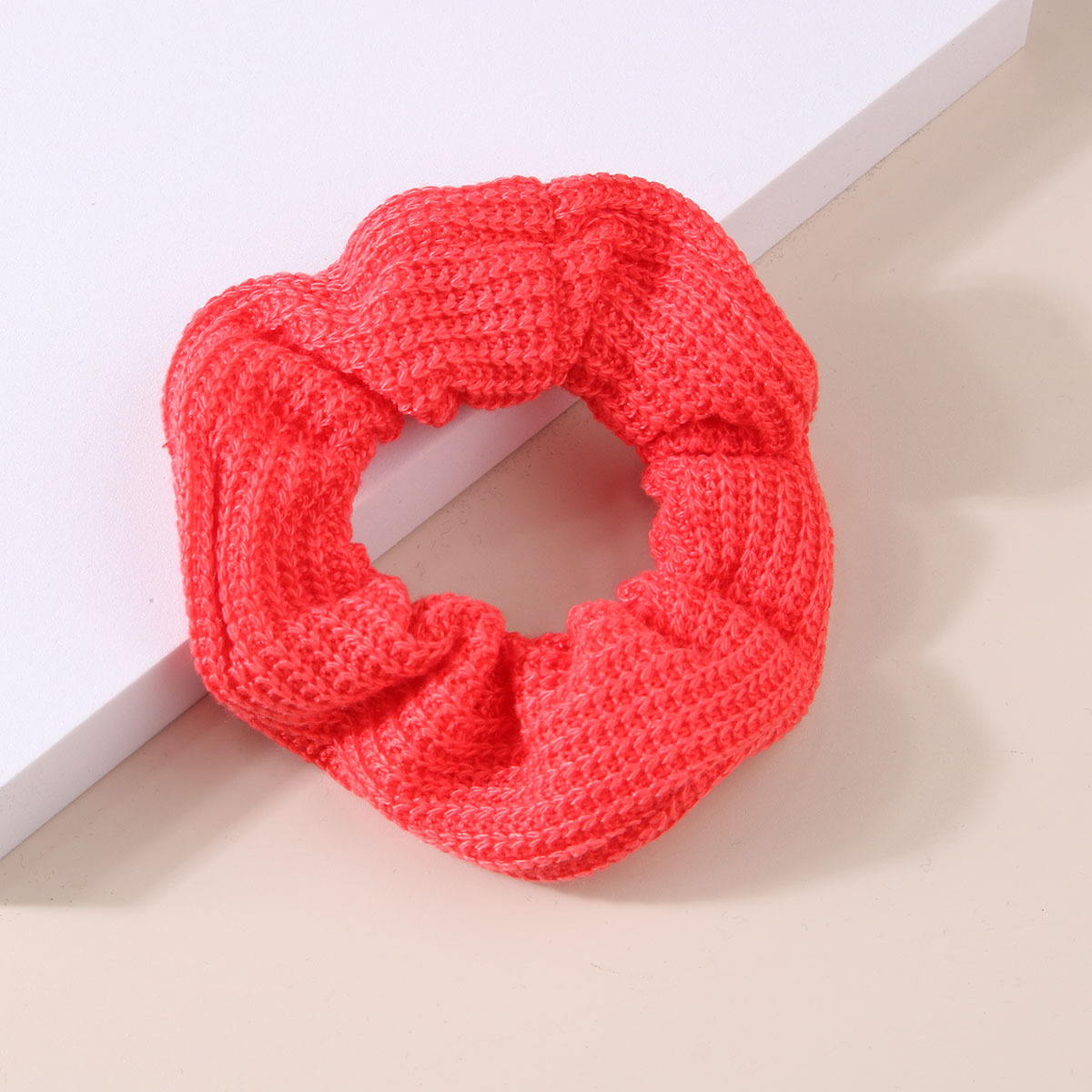 Knit Scrunchies Candy Hair Ties Elastic Ponytail Holders