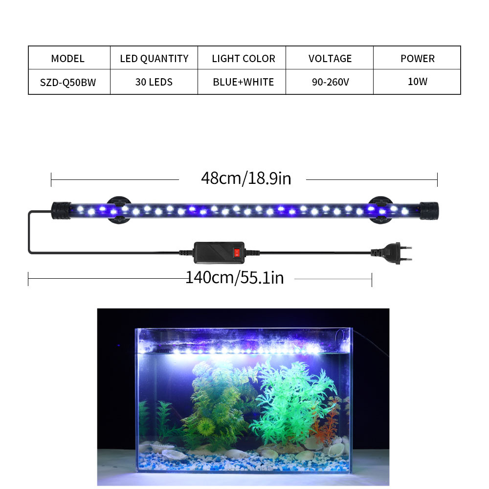 adjustable fish tank light