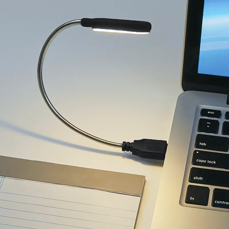 ®lampe led usb flexible ,idéale pour lecture, pour power bank, pc  ordinateur portable ordinateur portable (noir)