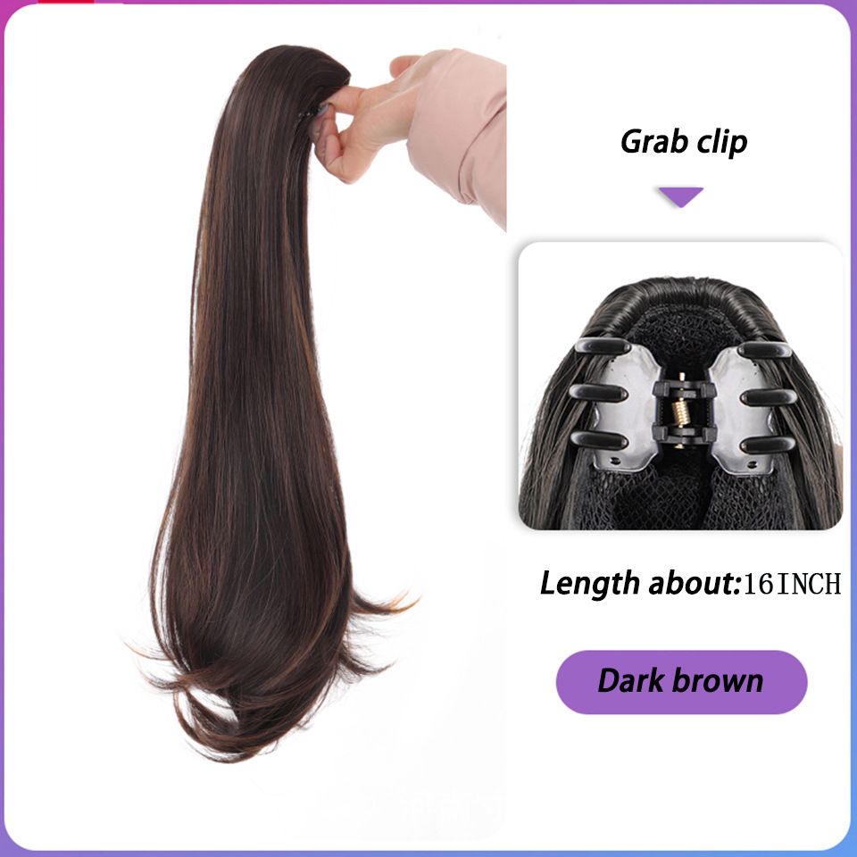 Synthetic Claw Clip Ponytail Hair Extensions Short Straight Natural Tail False Hair For Women Horse Tail Black Hairpiece - Beauty & Personal Care - Temu Synthetic Claw Clip Ponytail Hair Extensions Short Straight Natural Tail False Hair For Women Horse Tail Black Hairpiece - Beauty & Personal Care - Temu