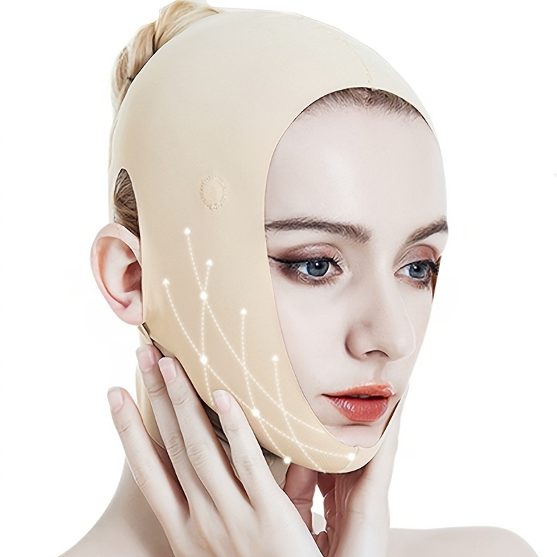 Facial Shaping Bandage Face Lift V Shaper Mask Chin Cheek - Temu