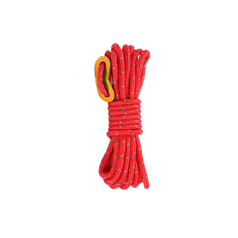 Orange Braided Rope Magnet Fishing Rope Nylon Strap Outdoor