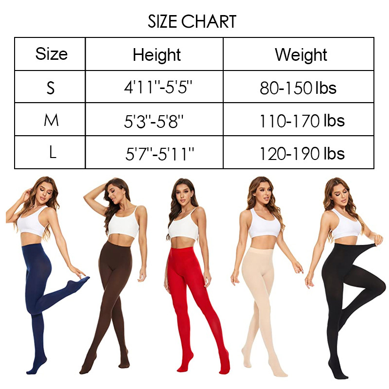 Zioccie 80 Denier Microfibre Tights for Women Soft Semi Opaque Solid Color  High Waist Footed Pantyhose : : Everything Else