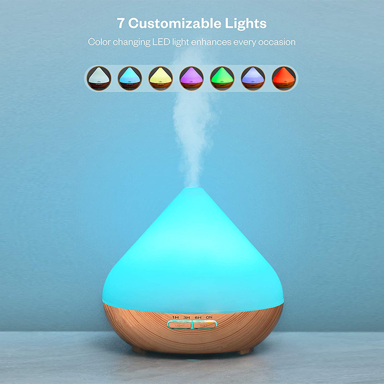 1pc essential oil diffuser essential oil aromatherapy diffuser cool mist humidifier with 7 color lights for home office details 2